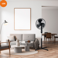 Ventilador pedestal 16 pul. negro
