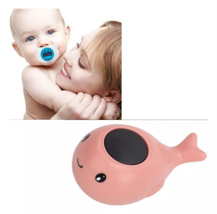 Kit Termómetros Niños Chupete Temperatura Corporal Y Bañera
