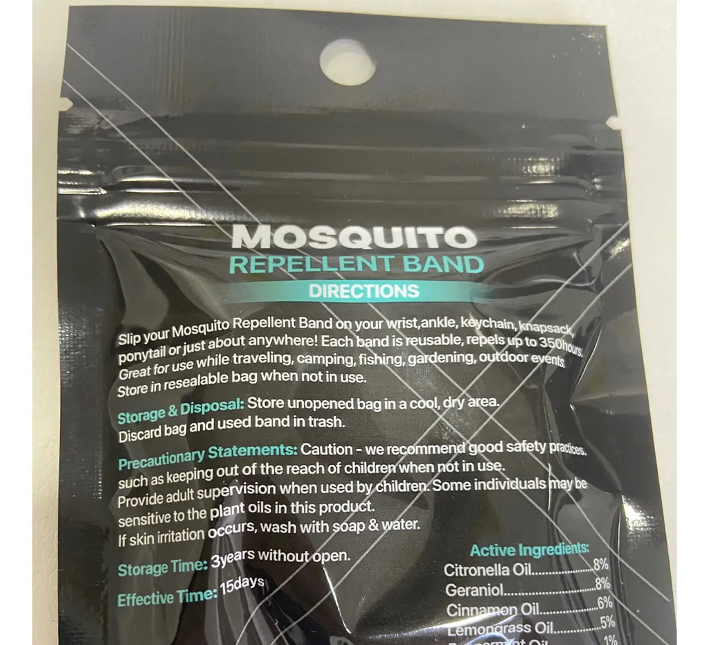 Pulsera Banda De Silicona Repelente De Zancudos Y Mosquitos