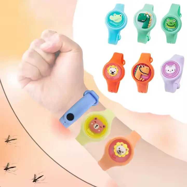 Pulsera Reloj Repelente Zancudos Mosquito Con Luces Infantil