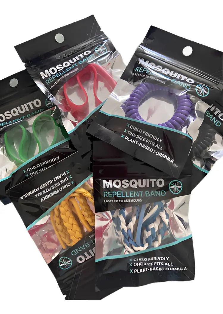 6 Pulseras Repelentes Más 42 Parches Moskinto Alivia Picazón