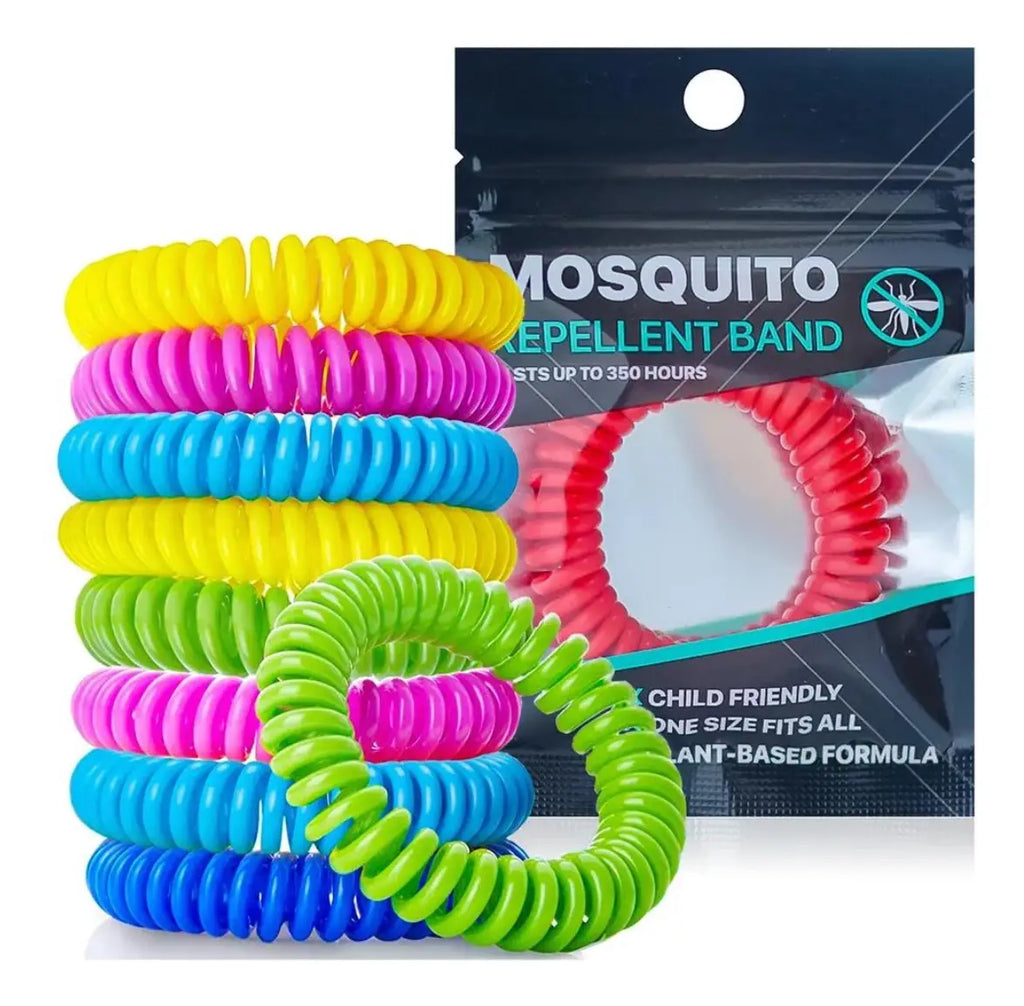Kit De 6 Pulseras Repelentes De Zancudos Y Mosquitos