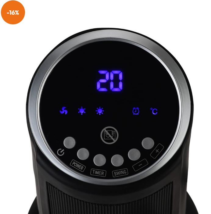 Calefactor Digital Ptc Kpt-5157sl Negro 1 Año Garantía