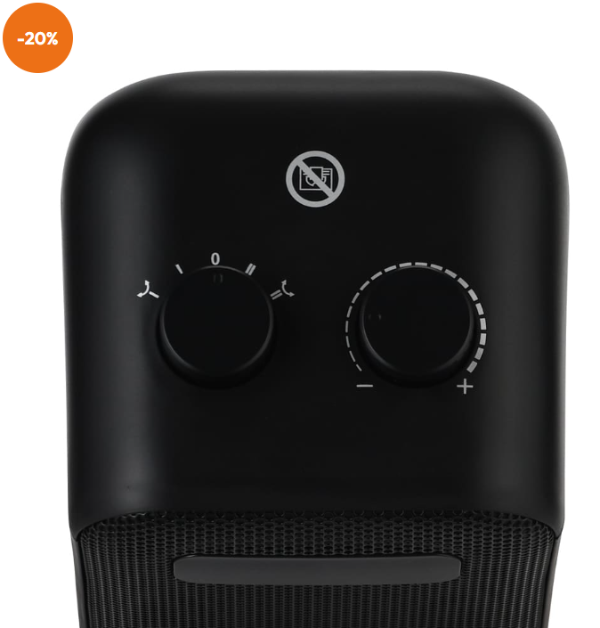 Calefactor Ptc Kpt401 Bestherm Negro 1 Año Garantía