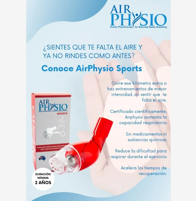Airphysio Optimiza Tu Respiración Natural - Rojo