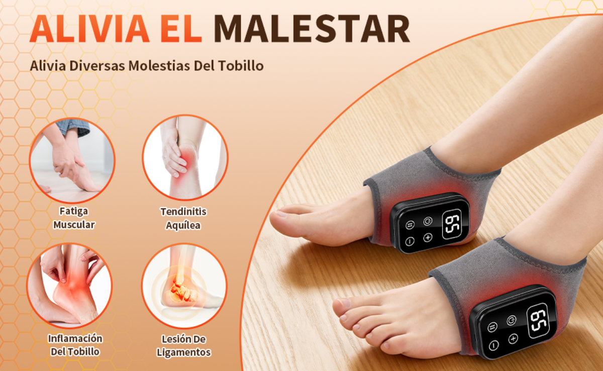Masajeador con Calor y Vibración para brazo, tobillo y pantorrilla
