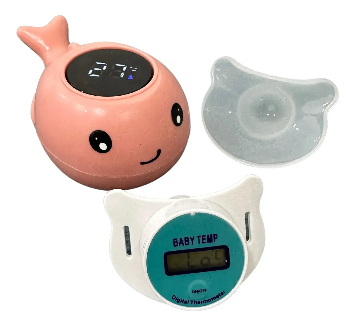Kit Termómetros Niños Chupete Temperatura Corporal Y Bañera